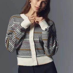 Maeve The Sutton Compact Cardigan Knit Sweater - XS - Anthropologie